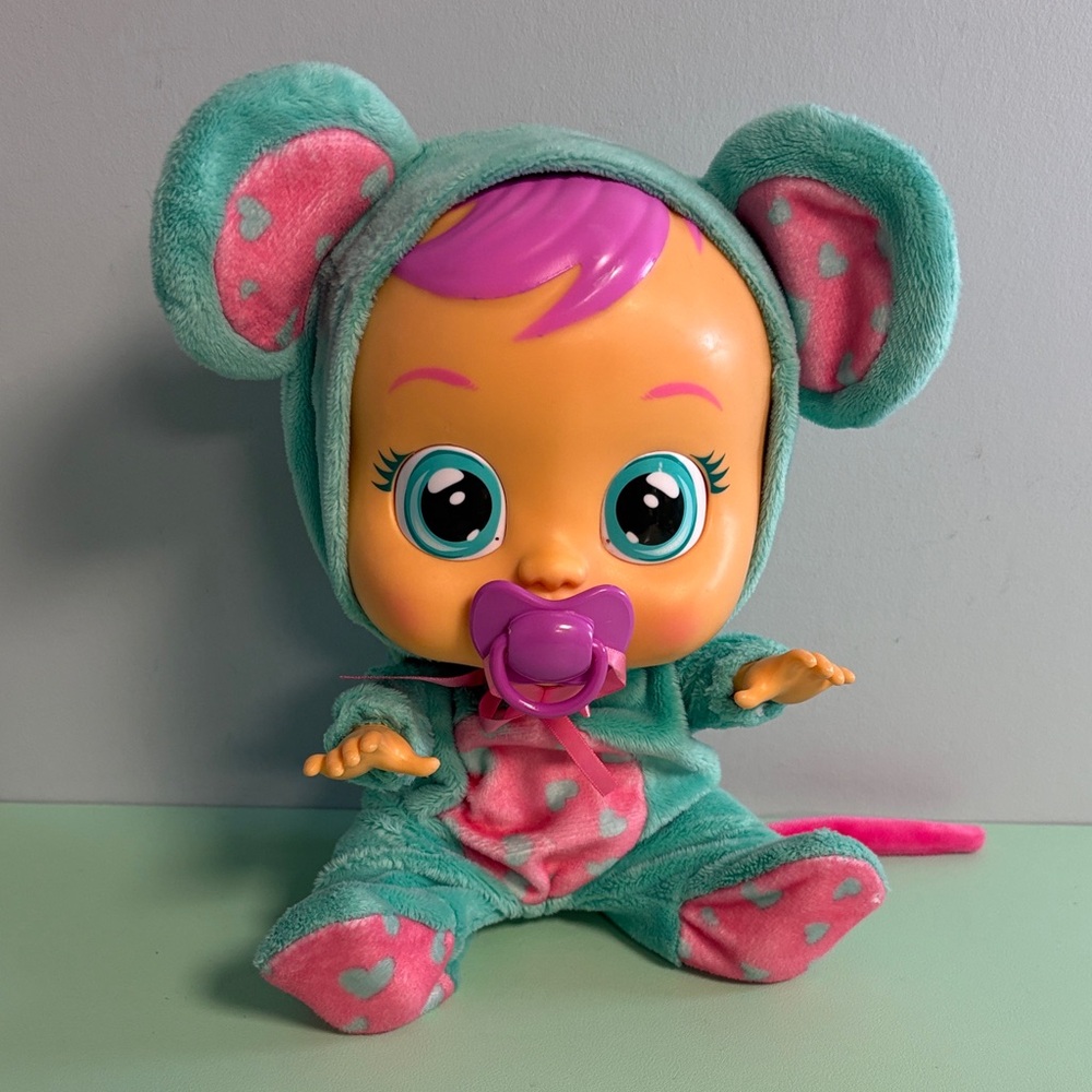Cry Babies Lala The Mouse Interactive Doll, Kids Doll Toy That Cries Real Tears